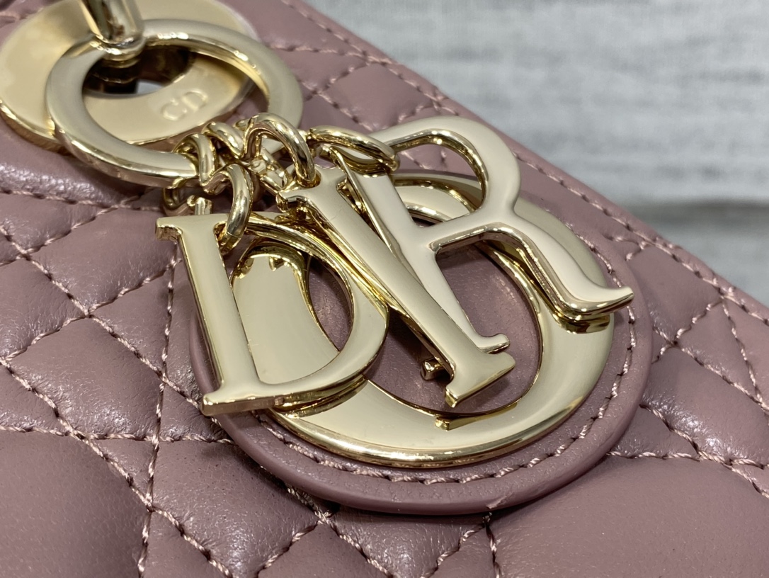 Mini Lady Dior Bag Lilac Cannage Lambskin